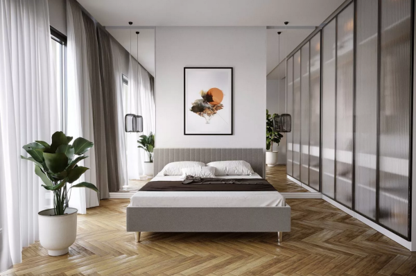 Gepolstertes Bett - ART80265
